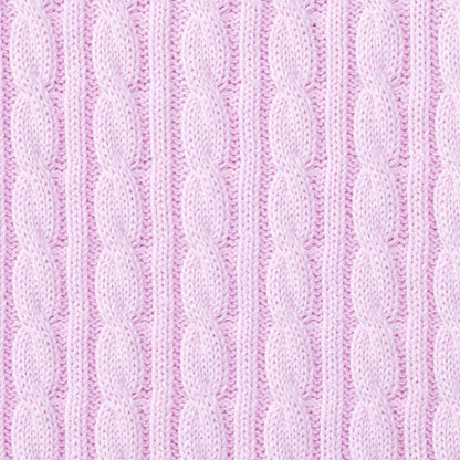 Classic Cable Knit Baby Sweater in Lilac