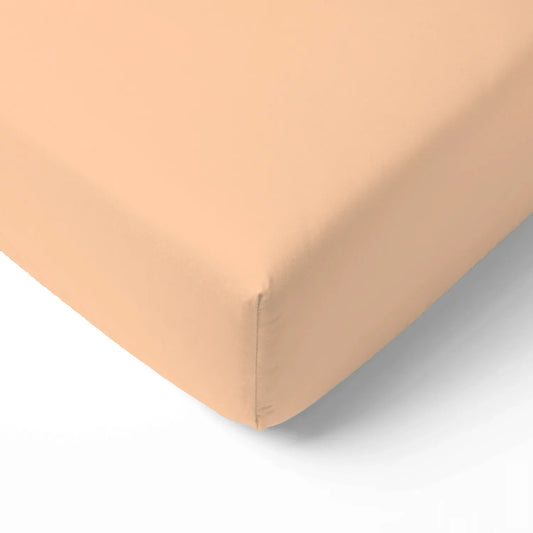 Bamboo Crib Sheet in Peach Fuzz