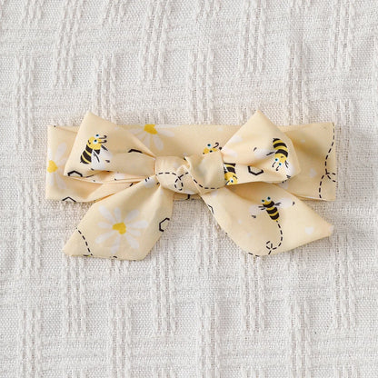 Baby Girl Summer Dress Cute Little Bee Ruffled Suspender Dress and