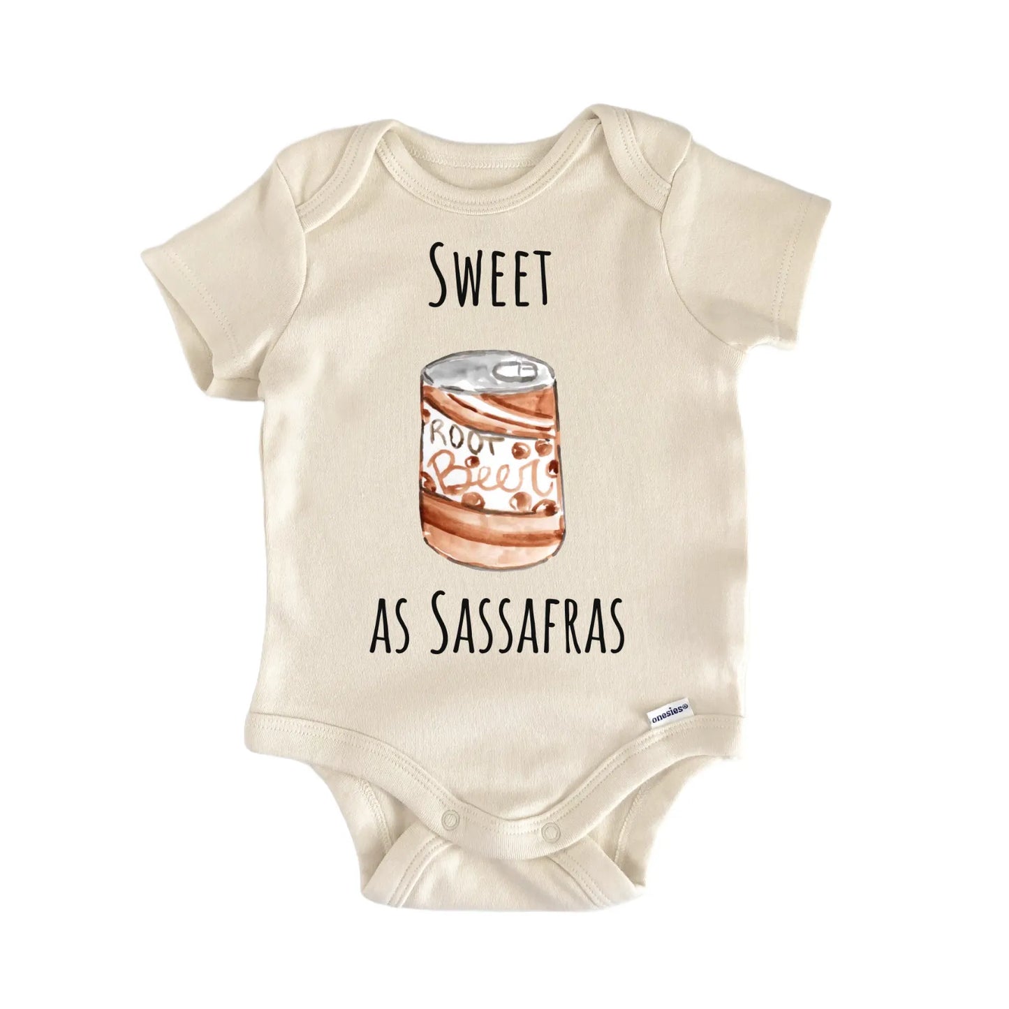 Sassafras Root Beer Drink Soda Pop Baby Gift Baby Bodysuit