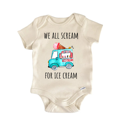 Scream For Ice Cream Dessert Summer Baby Gift Baby Bodysuit