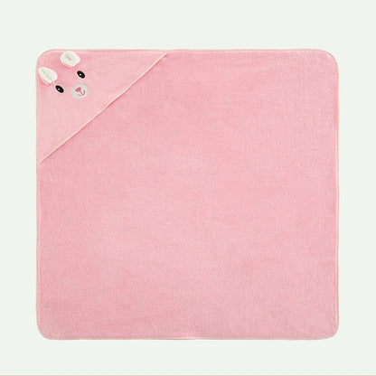A Soft, Absorbent Baby Bath Towel with Cartoon Design, Thin Summer