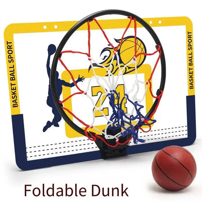 Kids Transparent Wall Hanging Basketball Hoop No Drilling Basketball Board Indoor Shooting Game Children Indoor Sports Play Toy