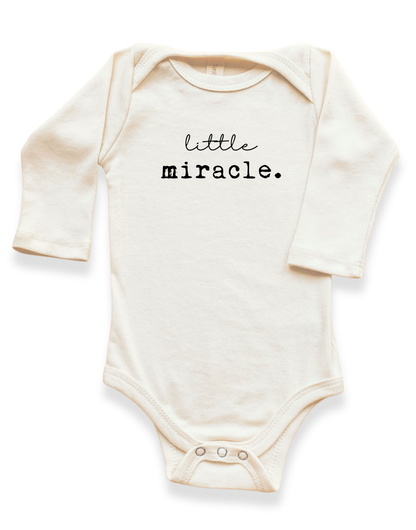 Little Miracle Organic Baby Bodysuit Long Sleeve