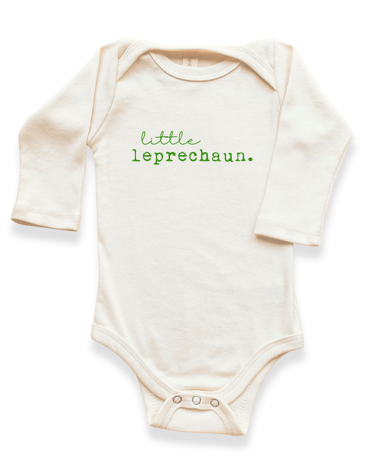 Little Leprechaun Organic Baby Bodysuit Long Sleeve