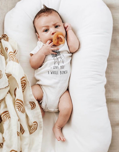 I Love You a Whole Bunch Organic Baby Bodysuit