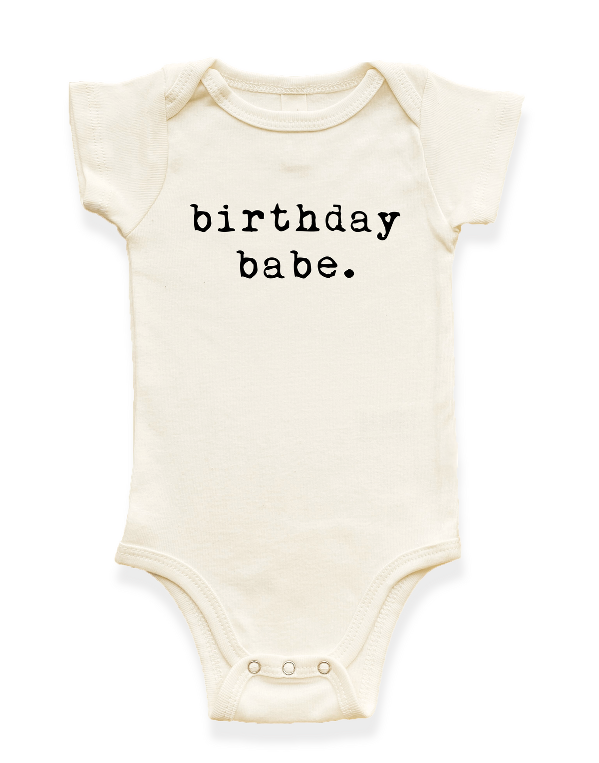 Birthday Babe Organic Baby Bodysuit