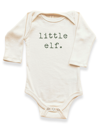 Little Elf Organic Baby Bodysuit Long Sleeve