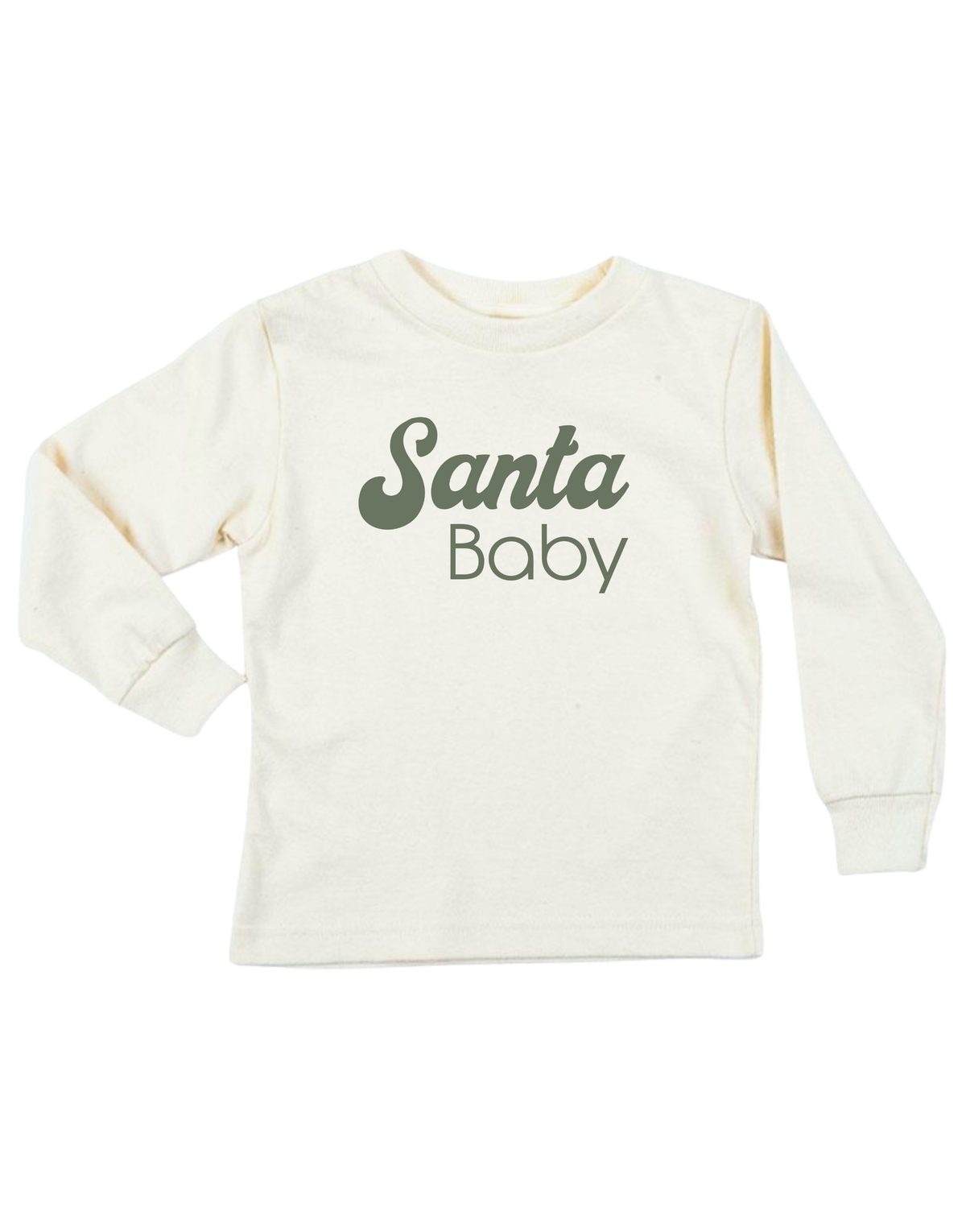 Santa Baby Organic Kids T-Shirt Long Sleeve