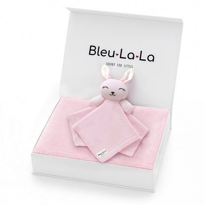 Blanket and Lovey Security Blanket Organic Cotton Gift Set
