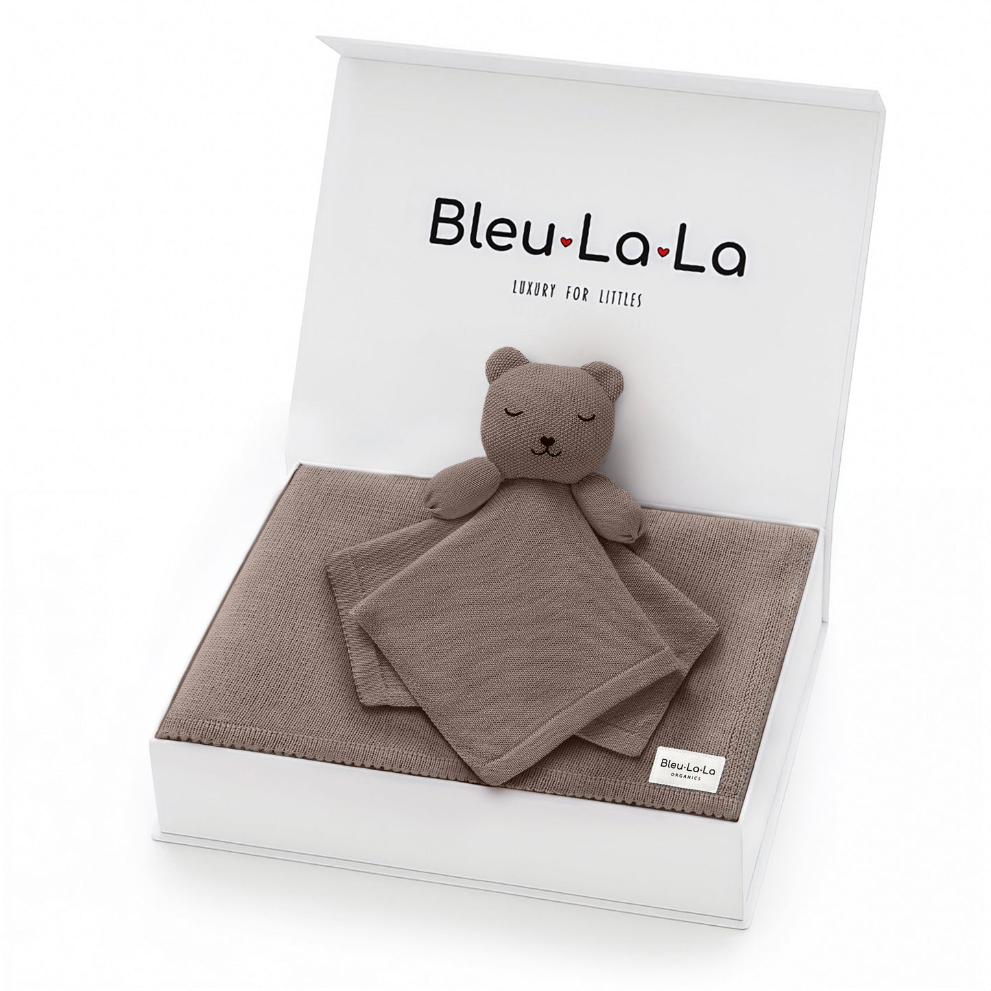 Blanket and Lovey Security Blanket Organic Cotton Gift Set