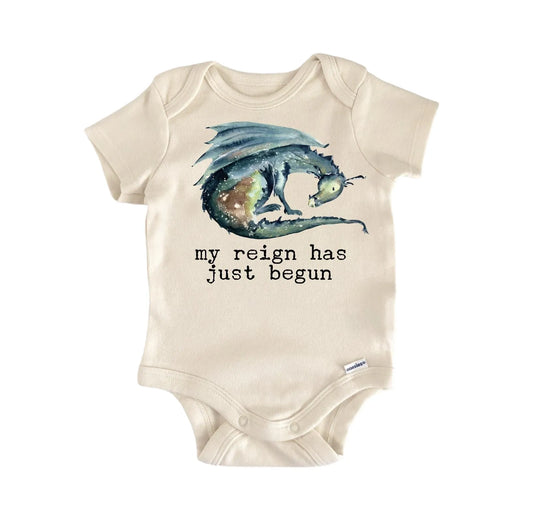 Sleeping Dragon Green Newborn Baby Onesie® Onesie®