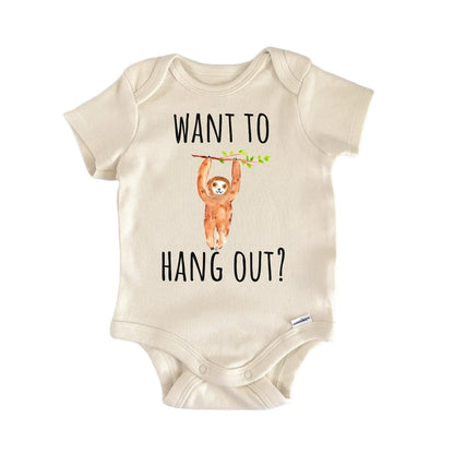 Sloth Hang Out Animal Baby Gift Baby Bodysuit