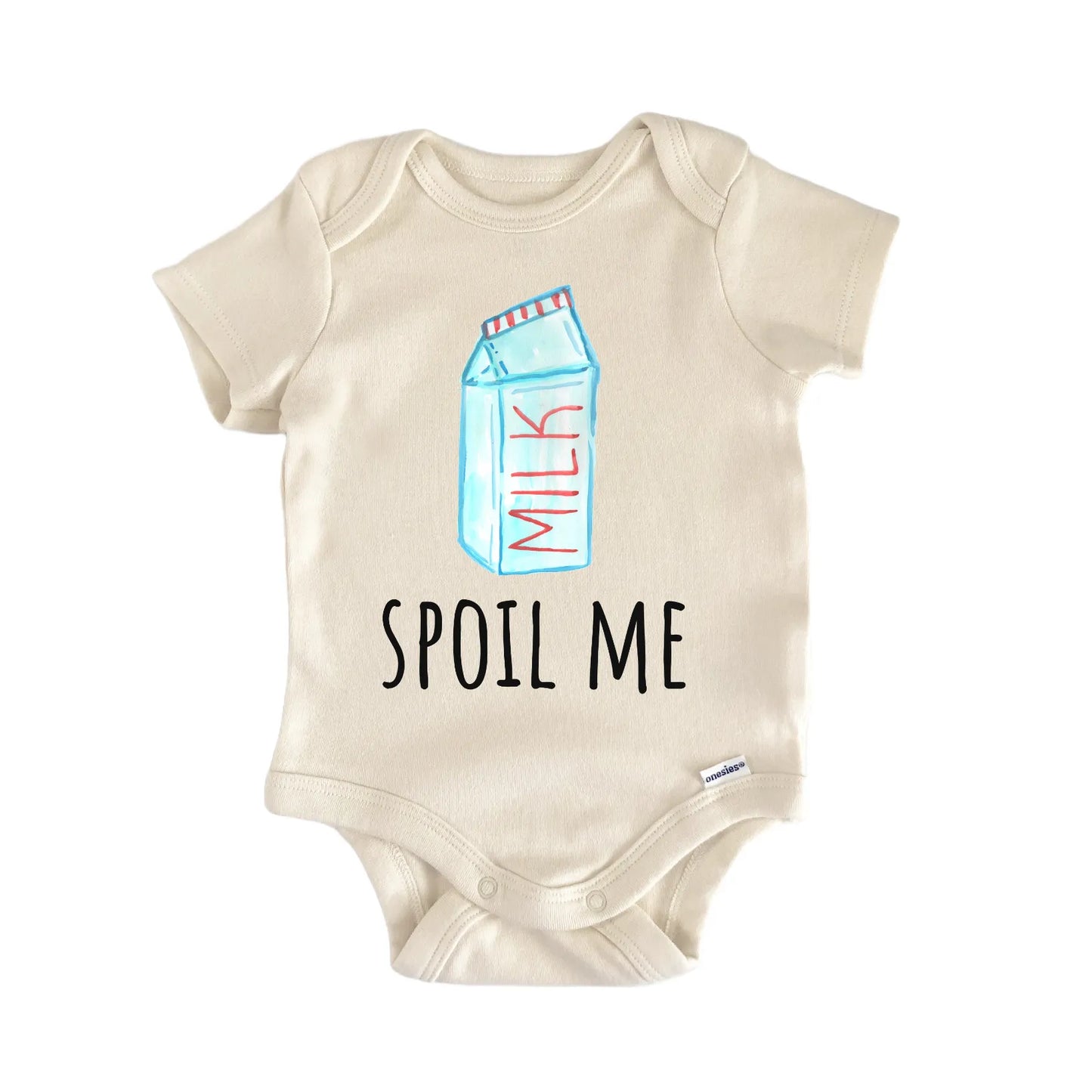 Spoil Me Milk Dairy Farmer Newborn Gift Baby Bodysuit