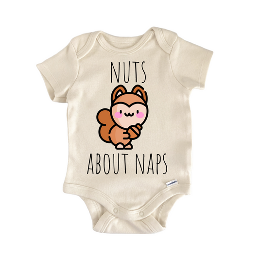 Squirrel Nuts Nap Newborn Baby Onesie® Bodysuit