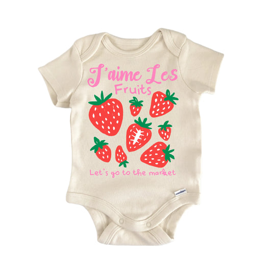 Strawberry France French Newborn Baby Onesie® Onesie®