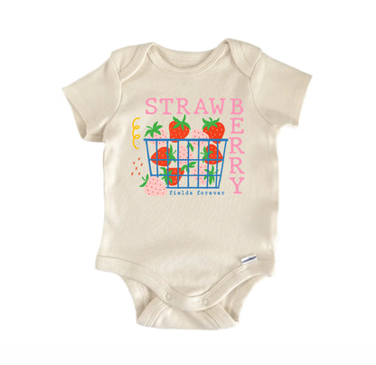 Strawberry Fruit Retro Newborn Baby Onesie® Onesie®