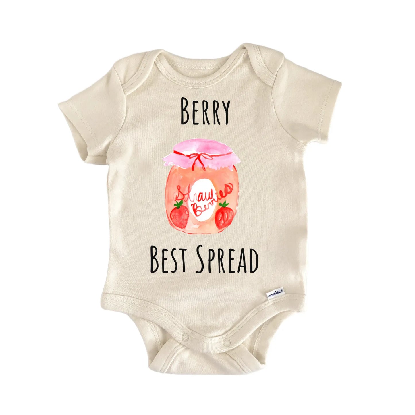 Strawberry Jam Fruit Berry Baby Gift Baby Bodysuit