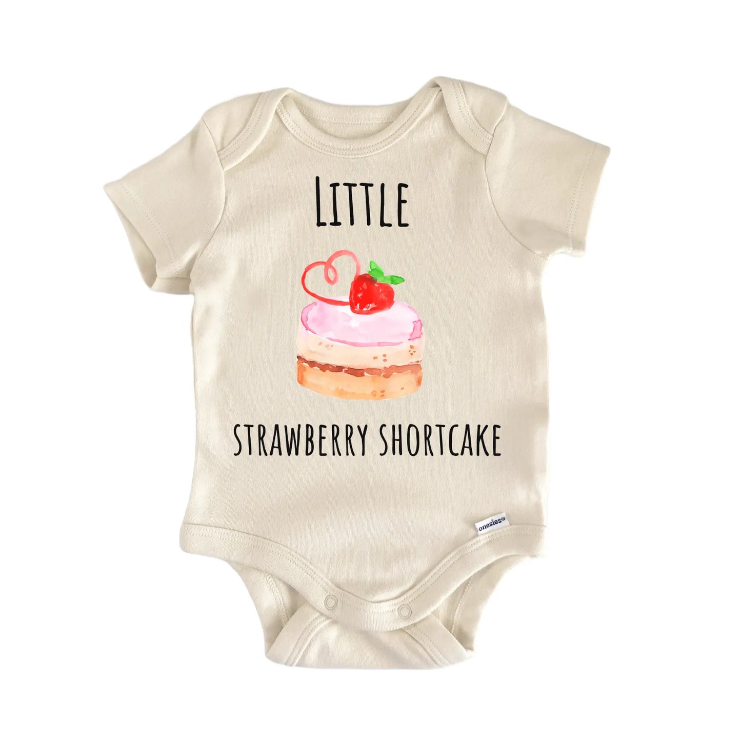 Strawberry Shortcake Cake Dessert Foodie Baby Gift Baby Bodysuit