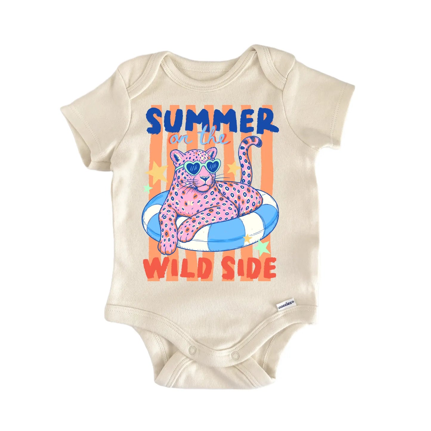 Summer Animal Cheetah Wild Baby Gift Baby Bodysuit