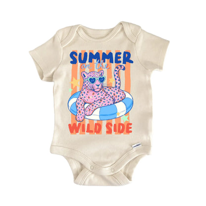 Summer Animal Cheetah Wild Baby Gift Baby Bodysuit