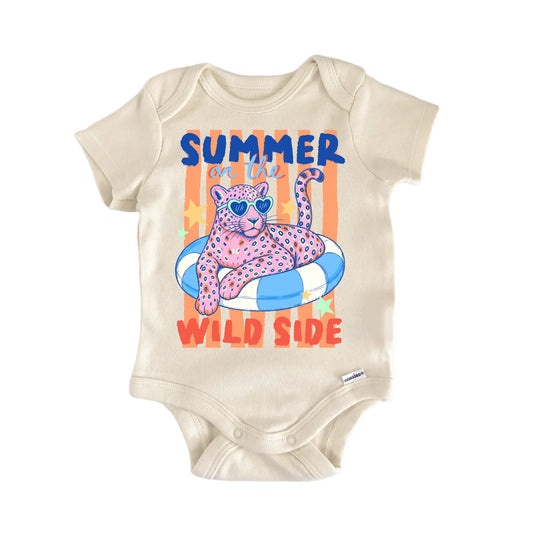 Summer Animal Cheetah Wild Baby Gift Baby Bodysuit