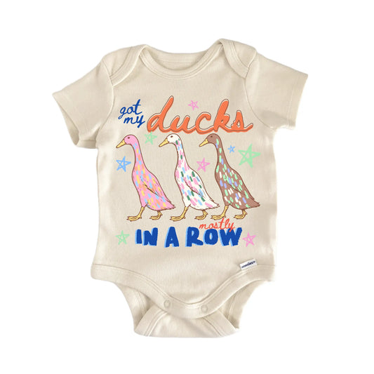 Summer Animal Duck Goose Baby Gift Baby Bodysuit