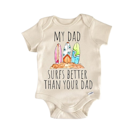 Surfing Surfer Surfboard Newborn Baby Onesie® Onesie®