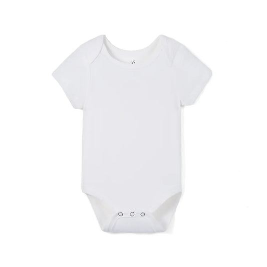 Bamboo Baby Bodysuit in White