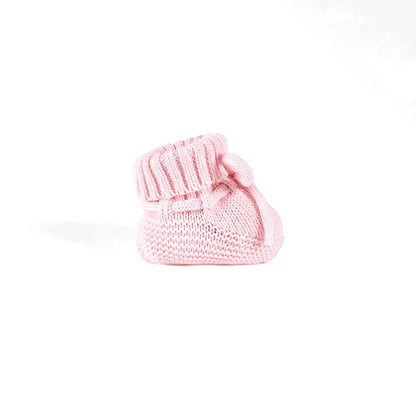 Knitted Booties in Pink