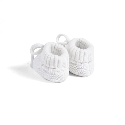 Knitted Booties in White