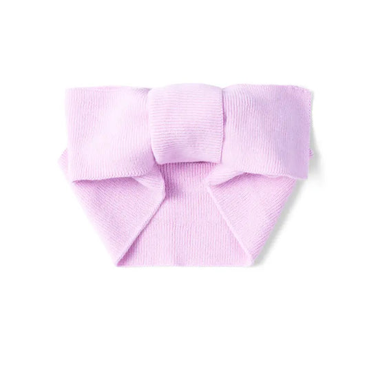 Knitted Oversized Topknot in Lilac