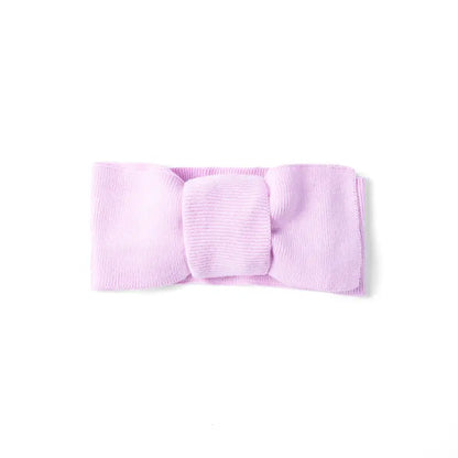 Knitted Oversized Topknot in Lilac
