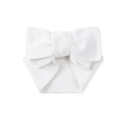 Knitted Oversized Topknot in White