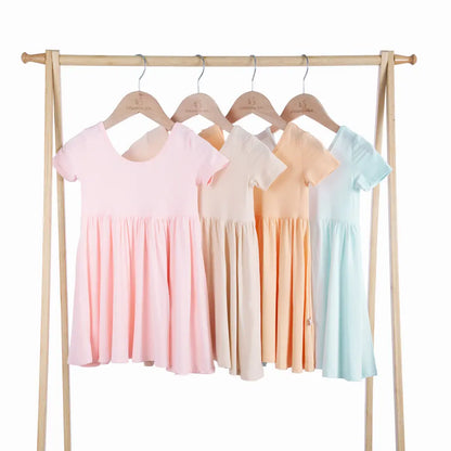 Twirl Dress in Peach Fuzz