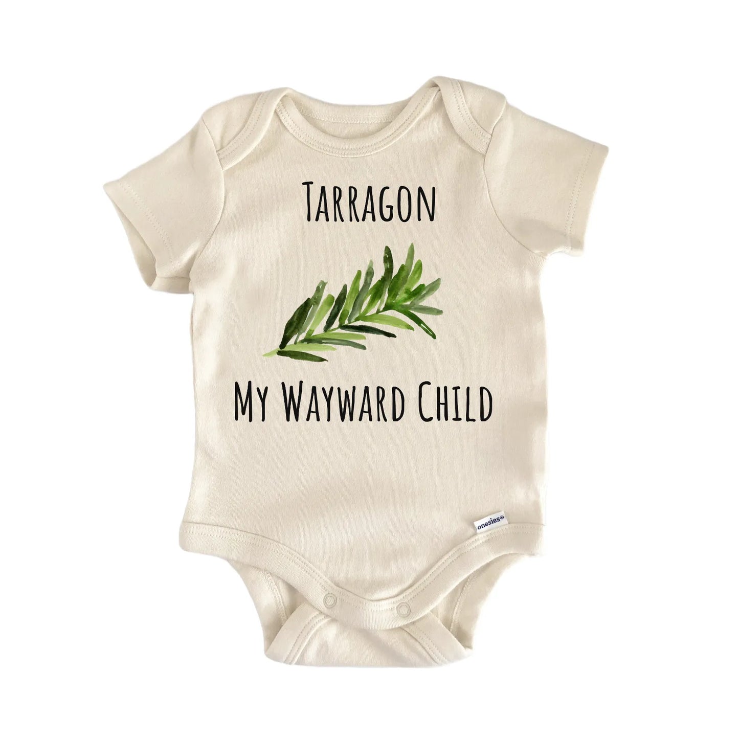 Tarragon Herb Spice Cooking Garden Infant Gift Baby Bodysuit