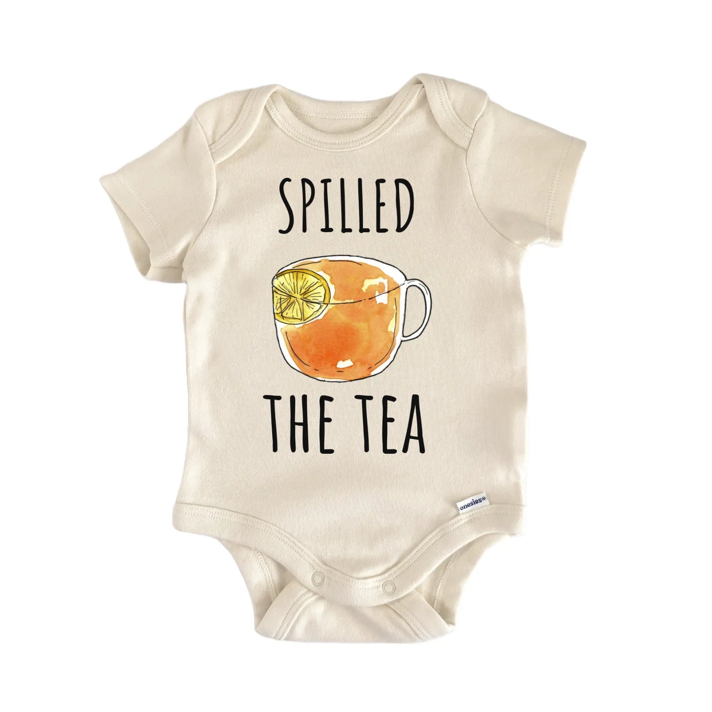 Tea Beverage Pregnancy Surprise Reveal Newborn Gift Baby Bodysuit