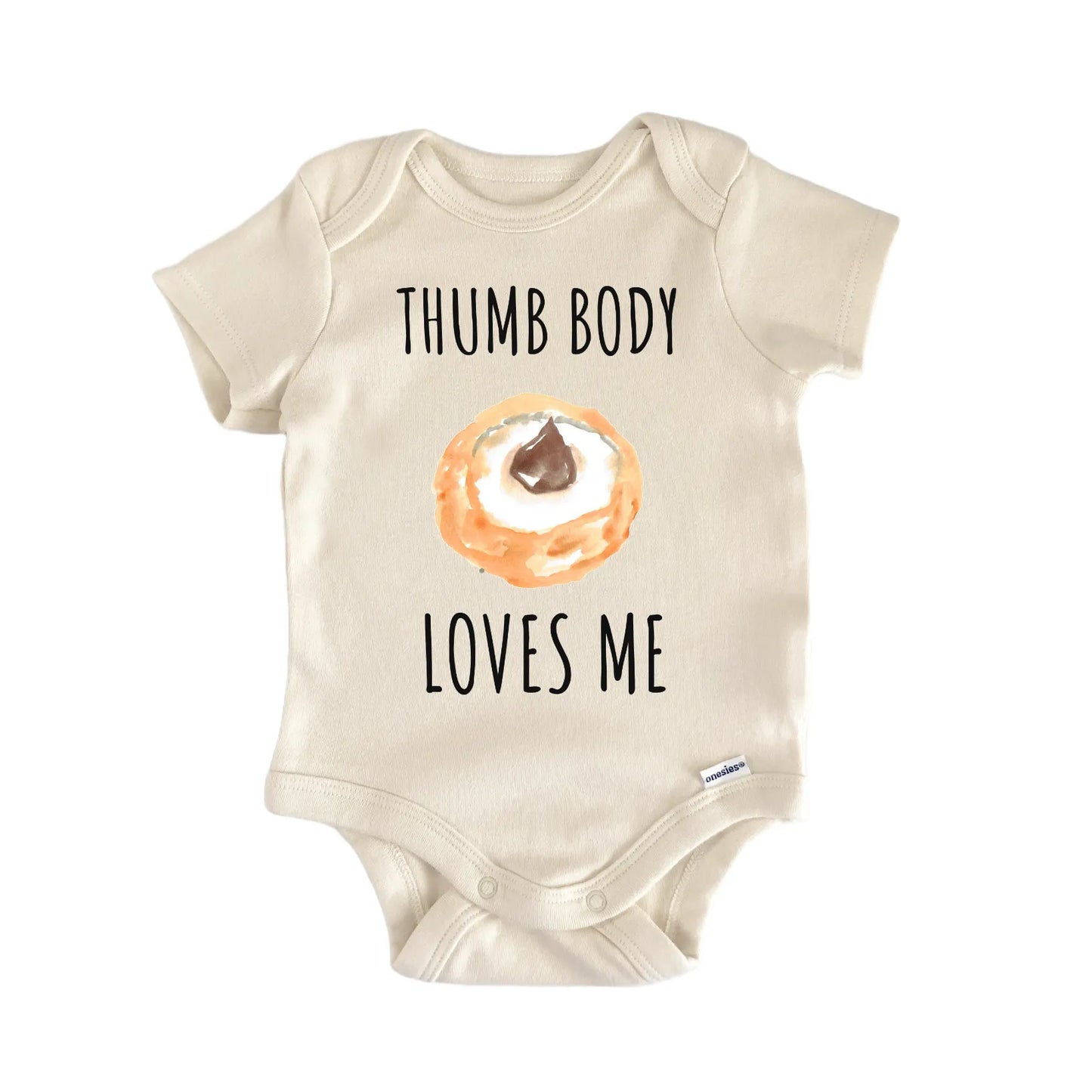 Thumbprint Cookie Bakery Baby Gift Baby Bodysuit