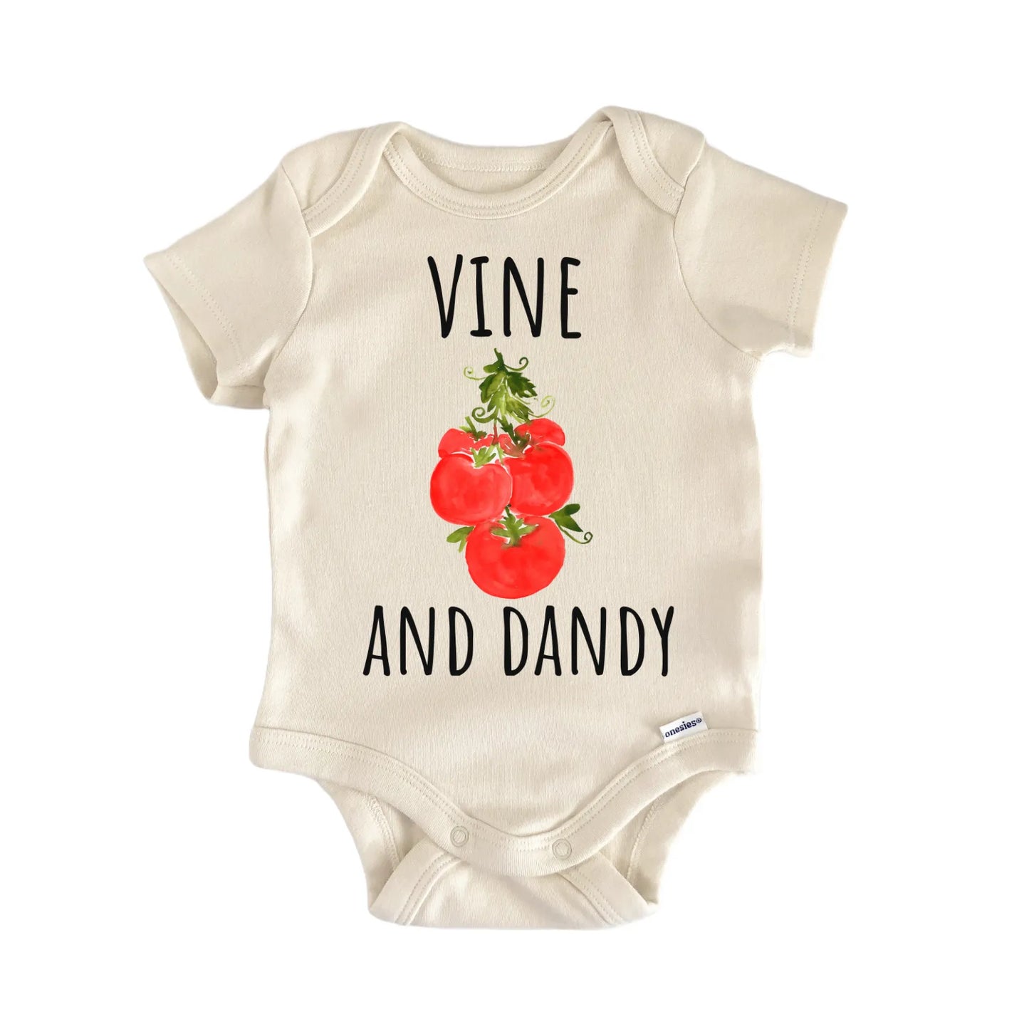 Tomato Vine Fruit Foodie Dandy Infant Gift Baby Bodysuit