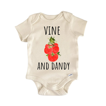 Tomato Vine Fruit Foodie Dandy Infant Gift Baby Bodysuit