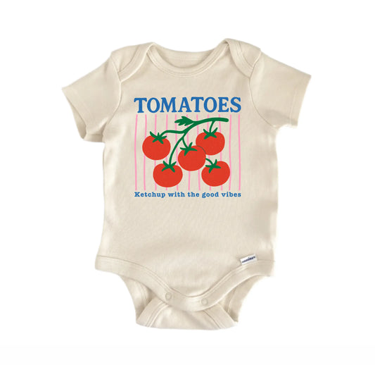 Tomatoes Fruit Retro Newborn Baby Onesie® Onesie®