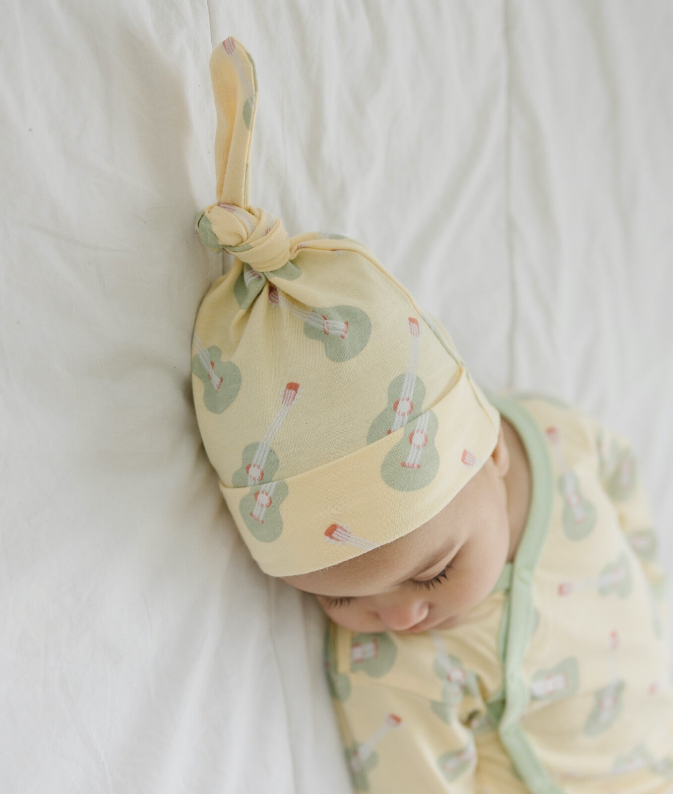 GOTS Certified Organic Cotton Hat - Ukulele