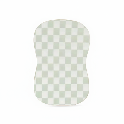 Leaf Green Checkered Baby Lounger Cover