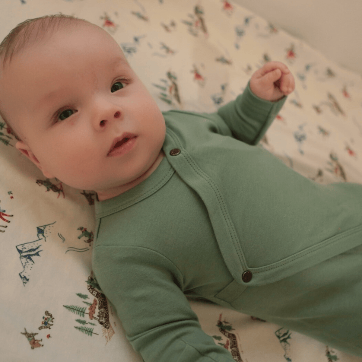 2 pc.  footie set | Red and Green