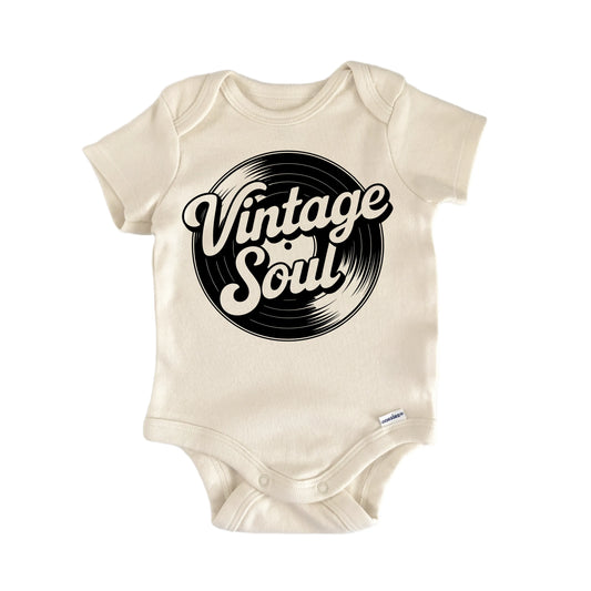 Vintage Soul Record Newborn Baby Onesie® Onesie®