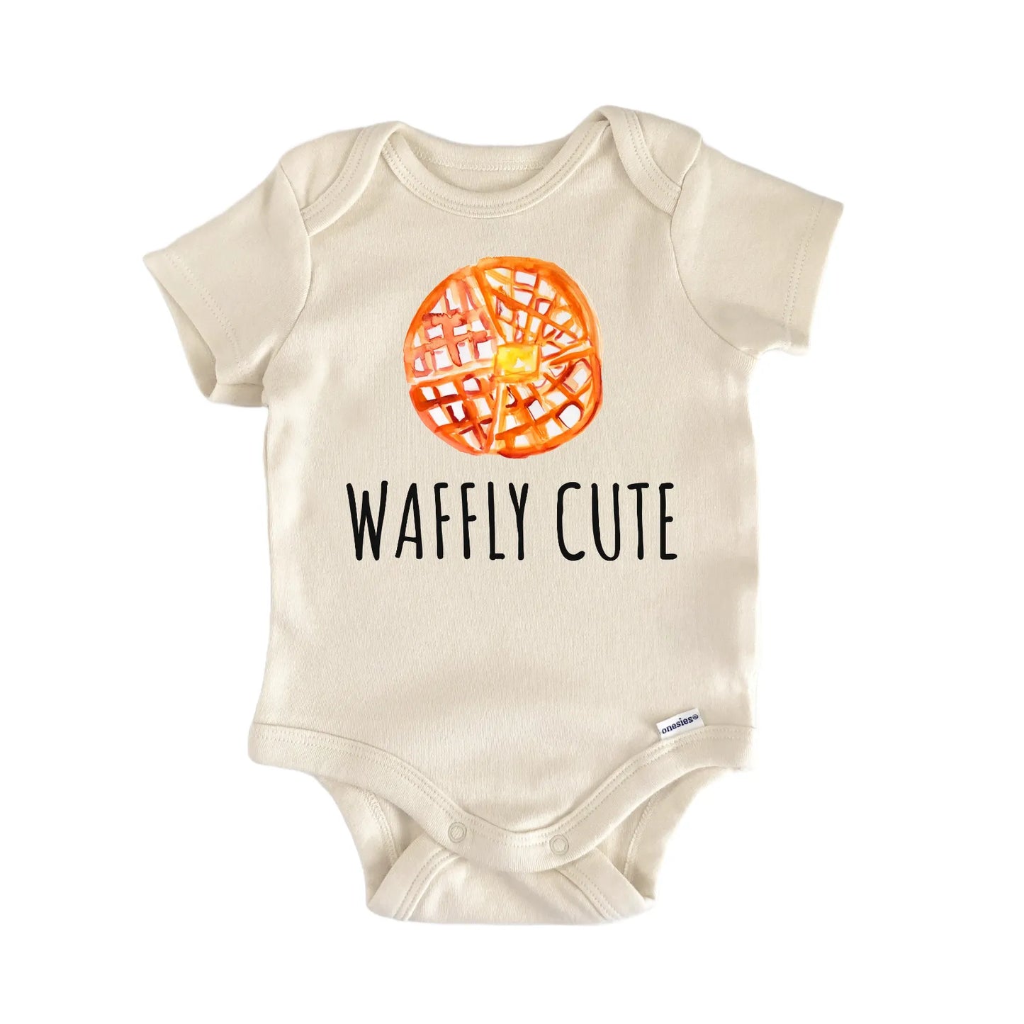 Waffle Breakfast Brunch Pancakes Infant Gift Baby Bodysuit
