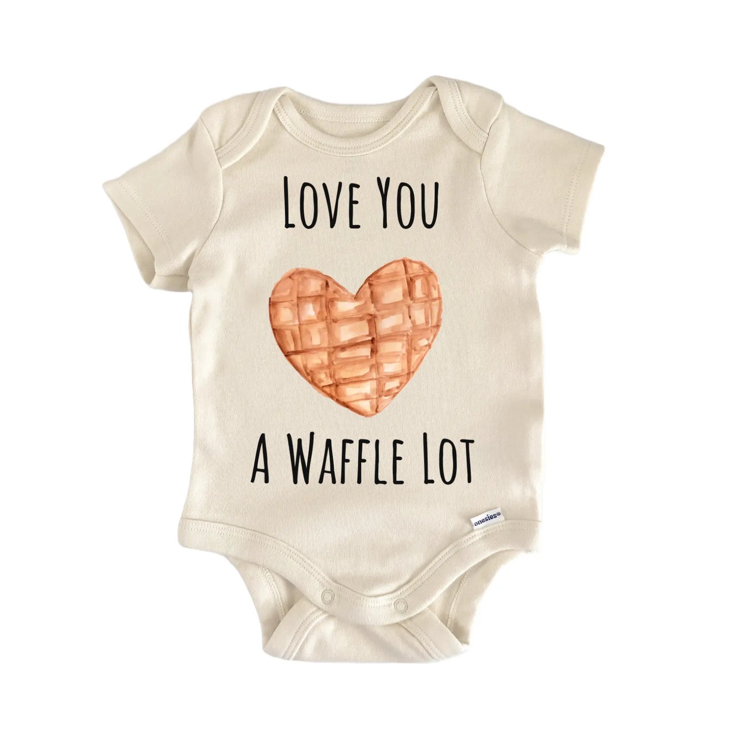 Waffle Love Breakfast Belgian Brunch Infant Gift Baby Bodysuit