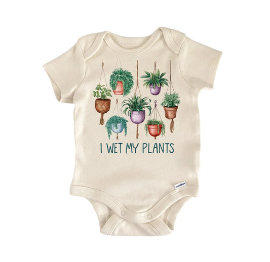 Wet My Plants Gardener Newborn Baby Onesie® Onesie®