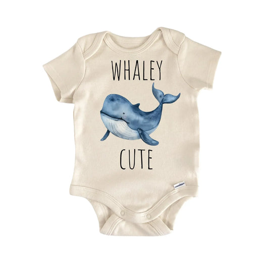 Whale Whaley Beach Newborn Baby Onesie® Onesie®