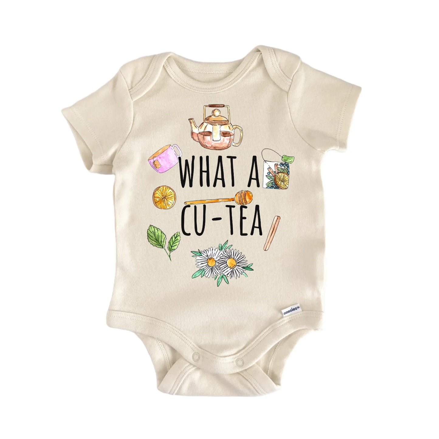 What A Cutie Tea Lover Coffee Honey Baby Gift Baby Bodysuit
